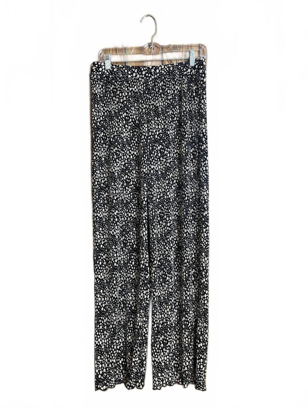 Joie micro pleated casual pull on pants medium